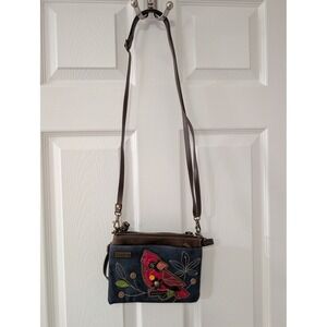 Chala, Cardinal Mini Crossbody Bag, Convertible, Wristlet, Novelty Art to Wear